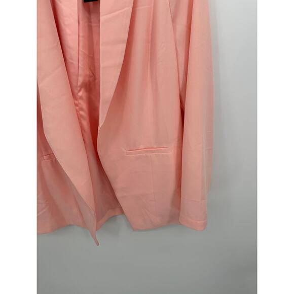 Torrid Studio Crepe Classic Shawl Collar Blazer Impatient Pink Women M/L NWT - Picture 3 of 8